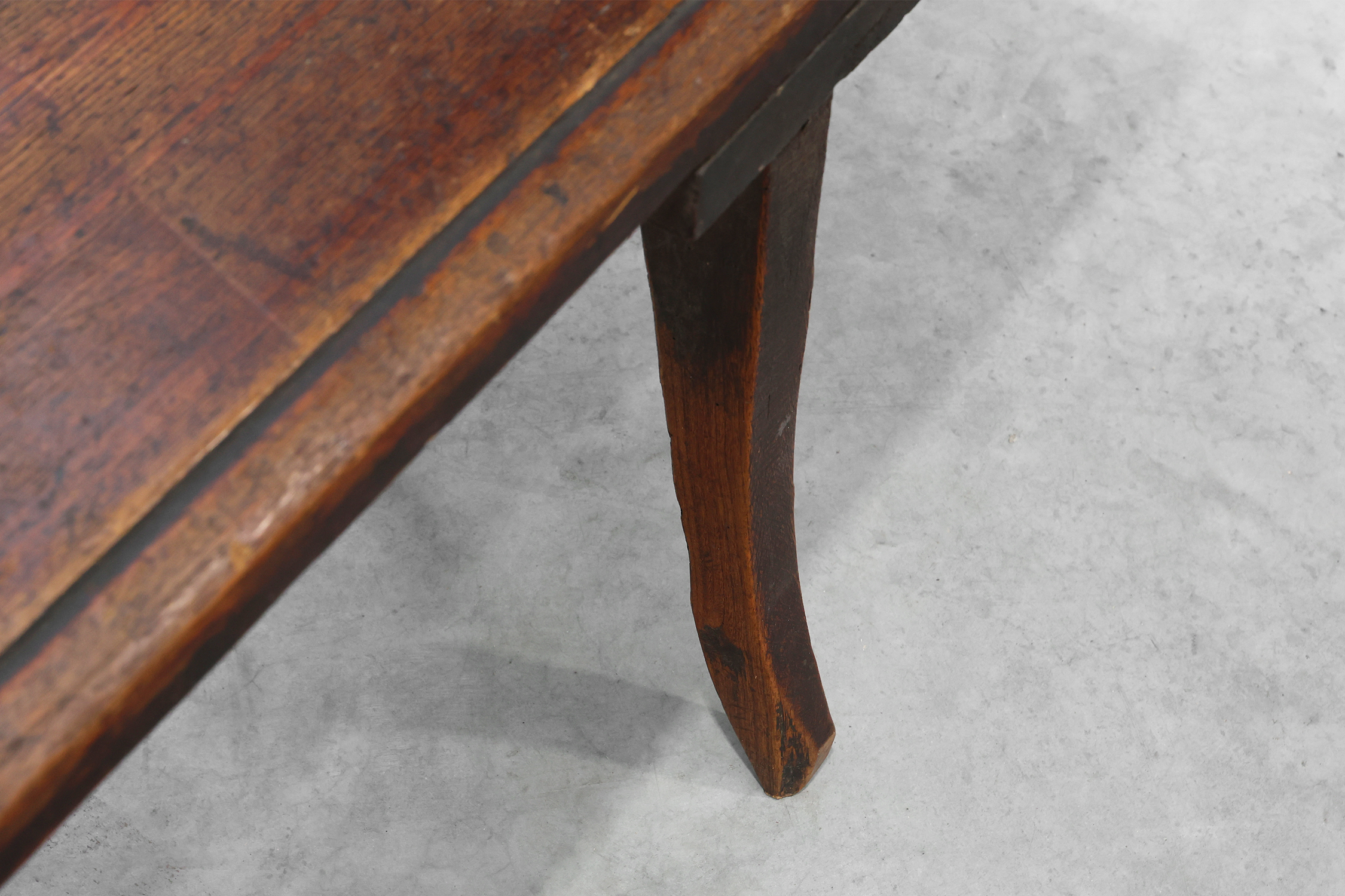 Large wabi sabi style wooden bench with beautiful patina, Japan 19th century thumbnail